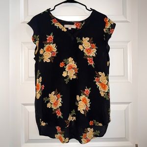 Loft Large Floral Blouse